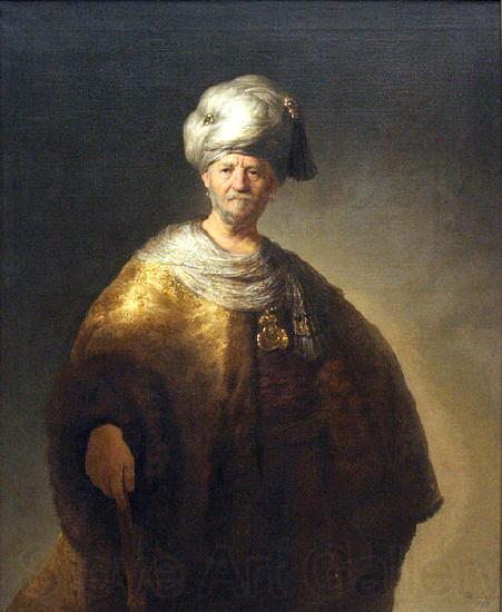 Rembrandt Peale Man in Oriental Costume Norge oil painting art